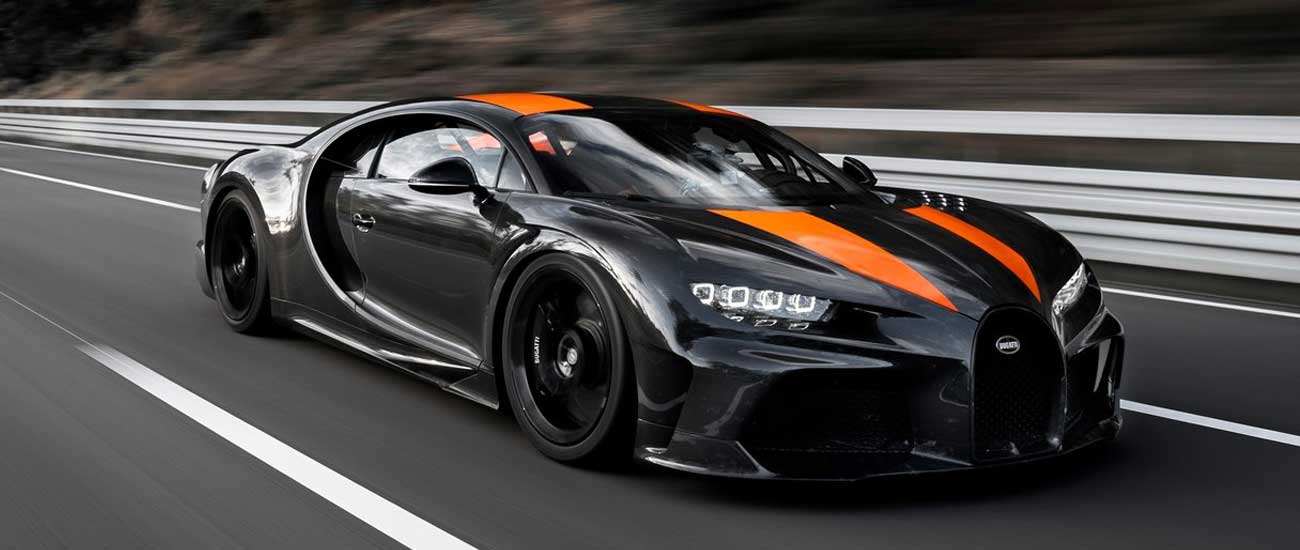 Black and Orange Bugatti Chiron Super Sport