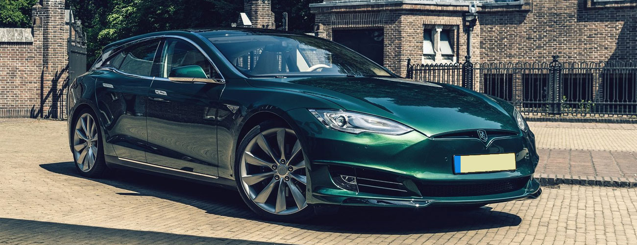 Green Tesla Model S
